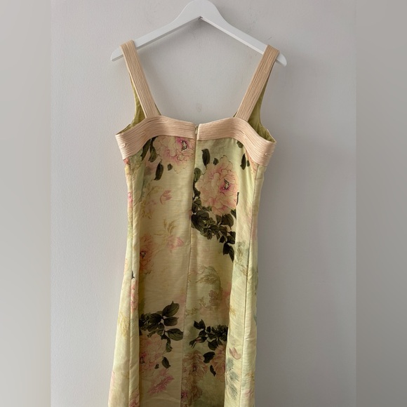 GEISHA DESIGNS Floral Maxi Slip Dress in Light Yellow M - Picture 12 of 12